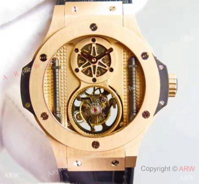 Superclone Hublot Big Bang 44mm Vendome Real Tourbillon Gummy Strap